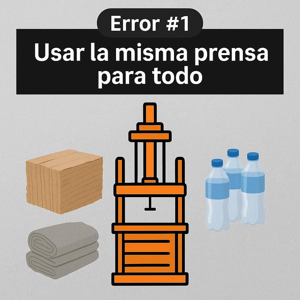 Error numero 1- usar la misma prensa para todo