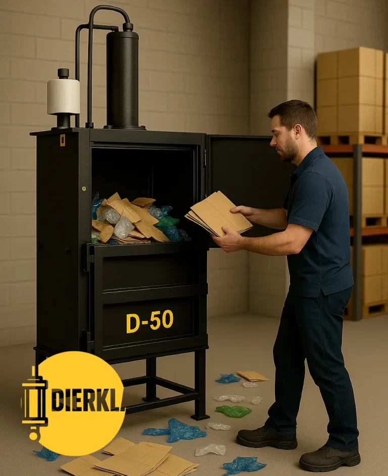 Prensa Compactadora de PET para espacios pequeños