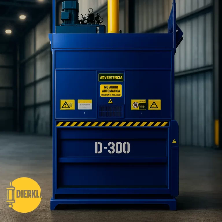 prensa industrial para compactar PET reciclado modelo d_300