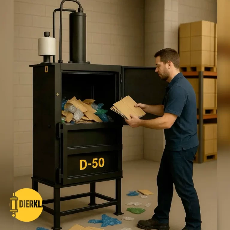 Prensa Compactadora de cartón para espacios pequeños