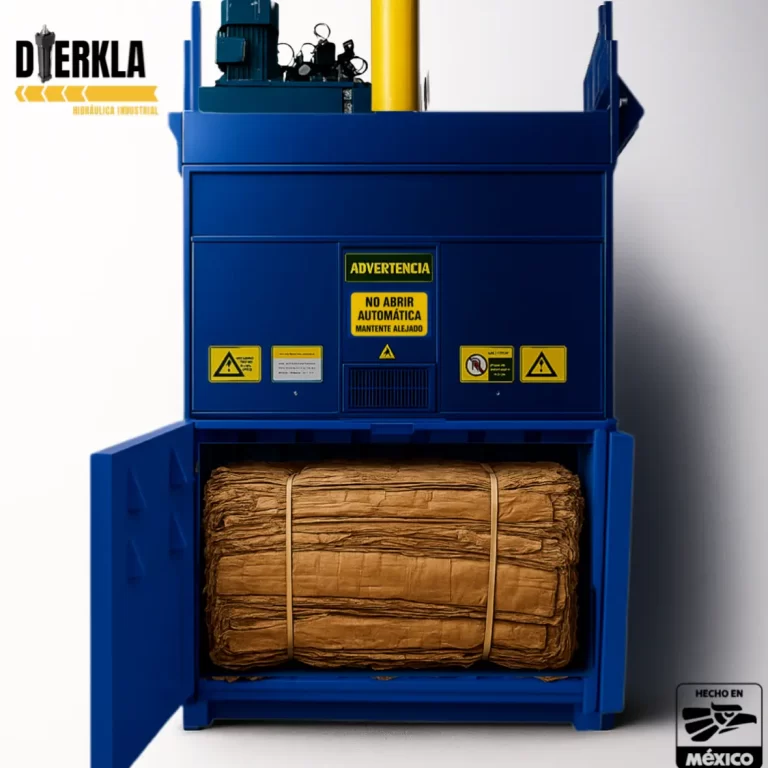 prensa industrial para compactar cartón reciclado modelo d_300